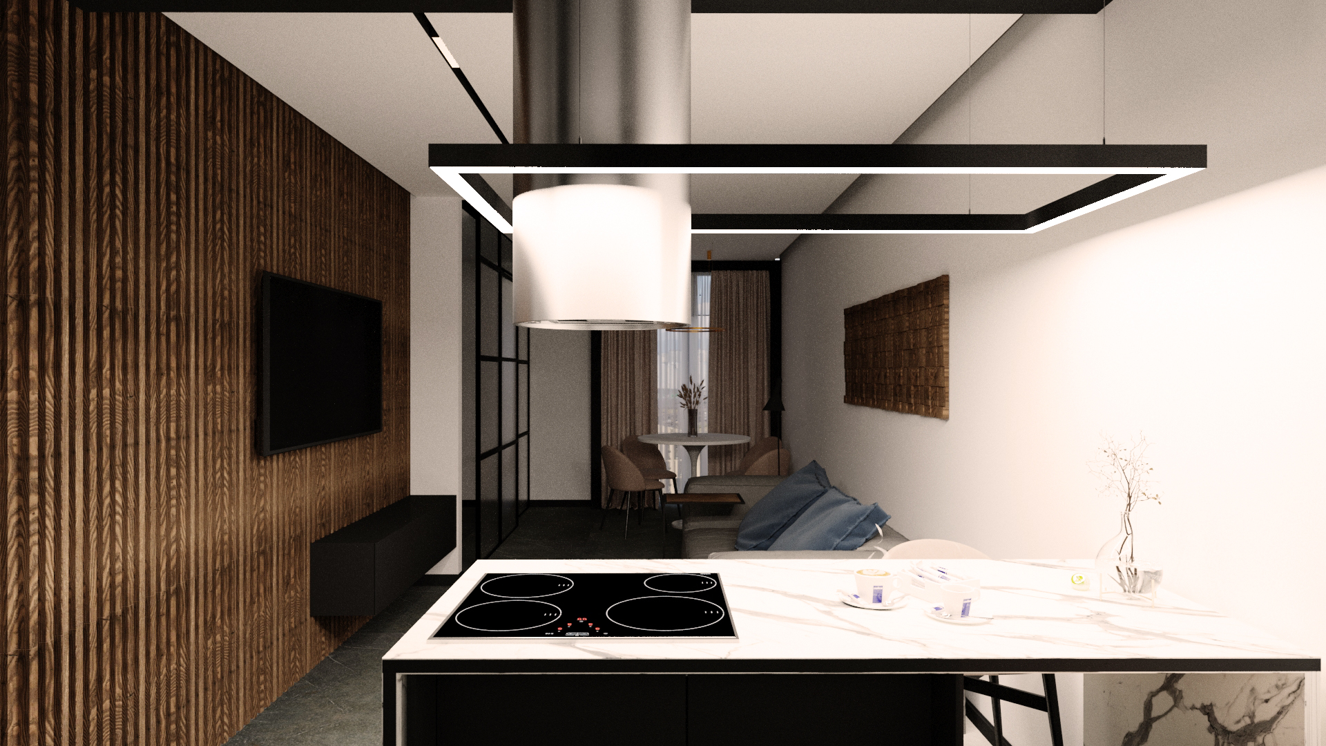 Contemporary apartment for rent-3