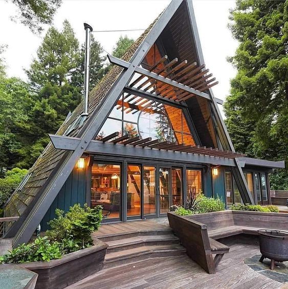 现代且经济实惠的A字框架房屋设计-13