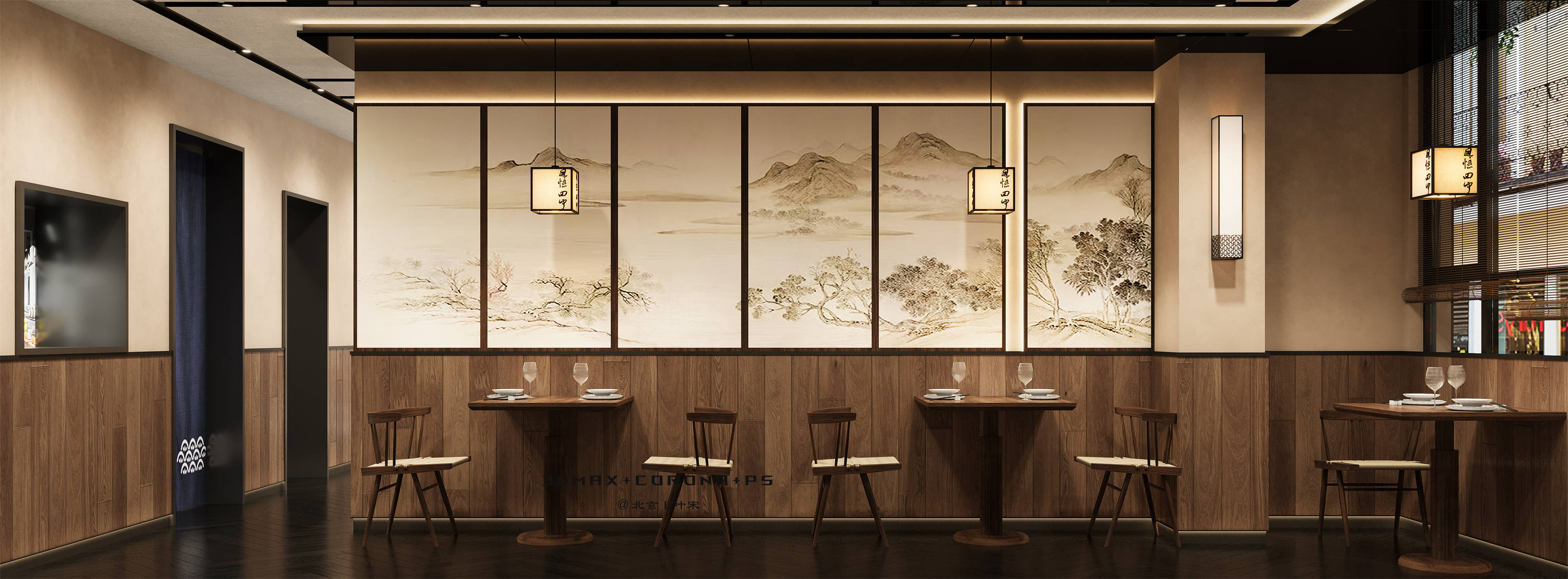 原木禅意氛围感餐厅设计-14