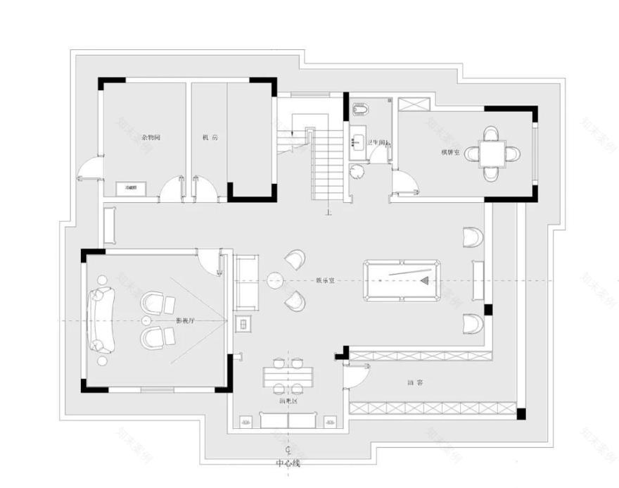 南川天之娇独栋别墅 集成多种功能的室内设计-1