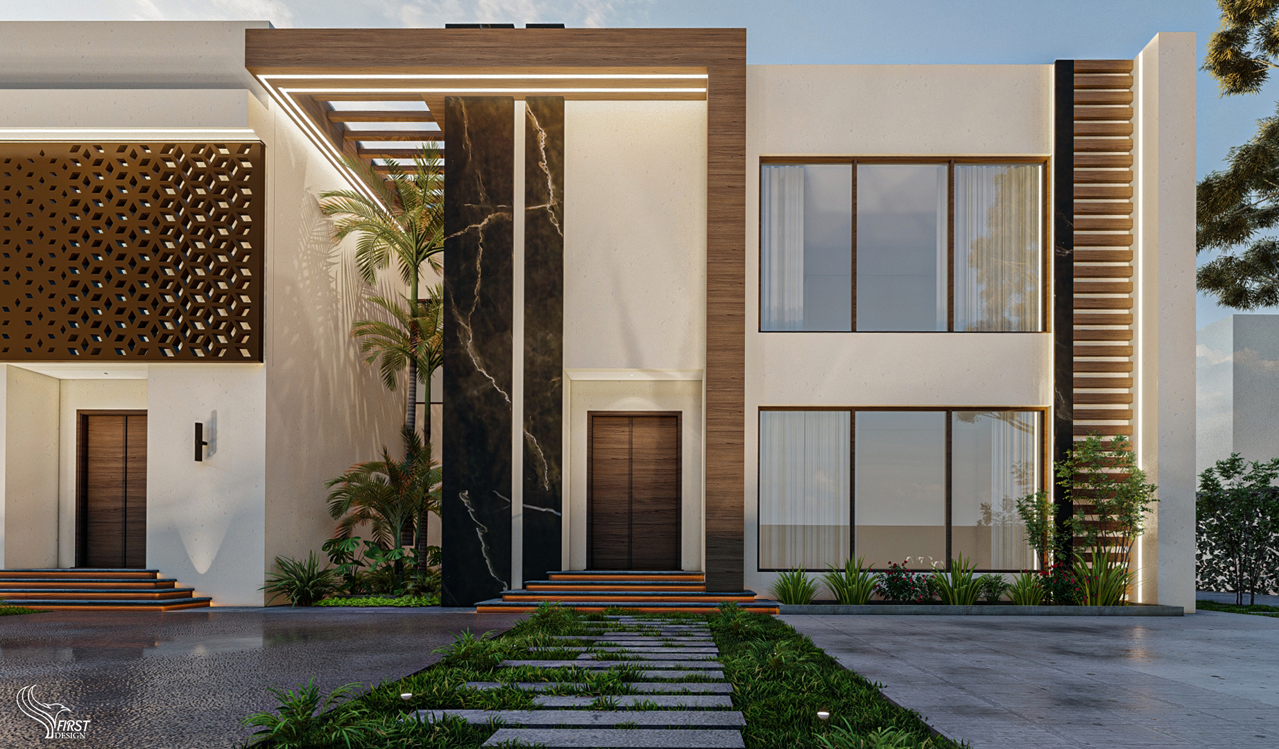 沙特阿拉伯的现代别墅设计丨Vision Design and Construction-7
