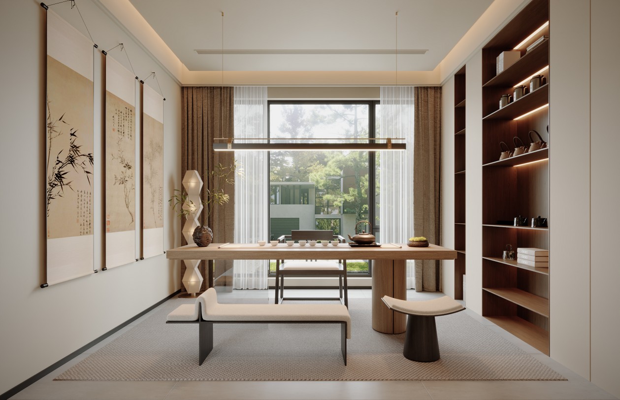 宋式美学别墅效果表现-2