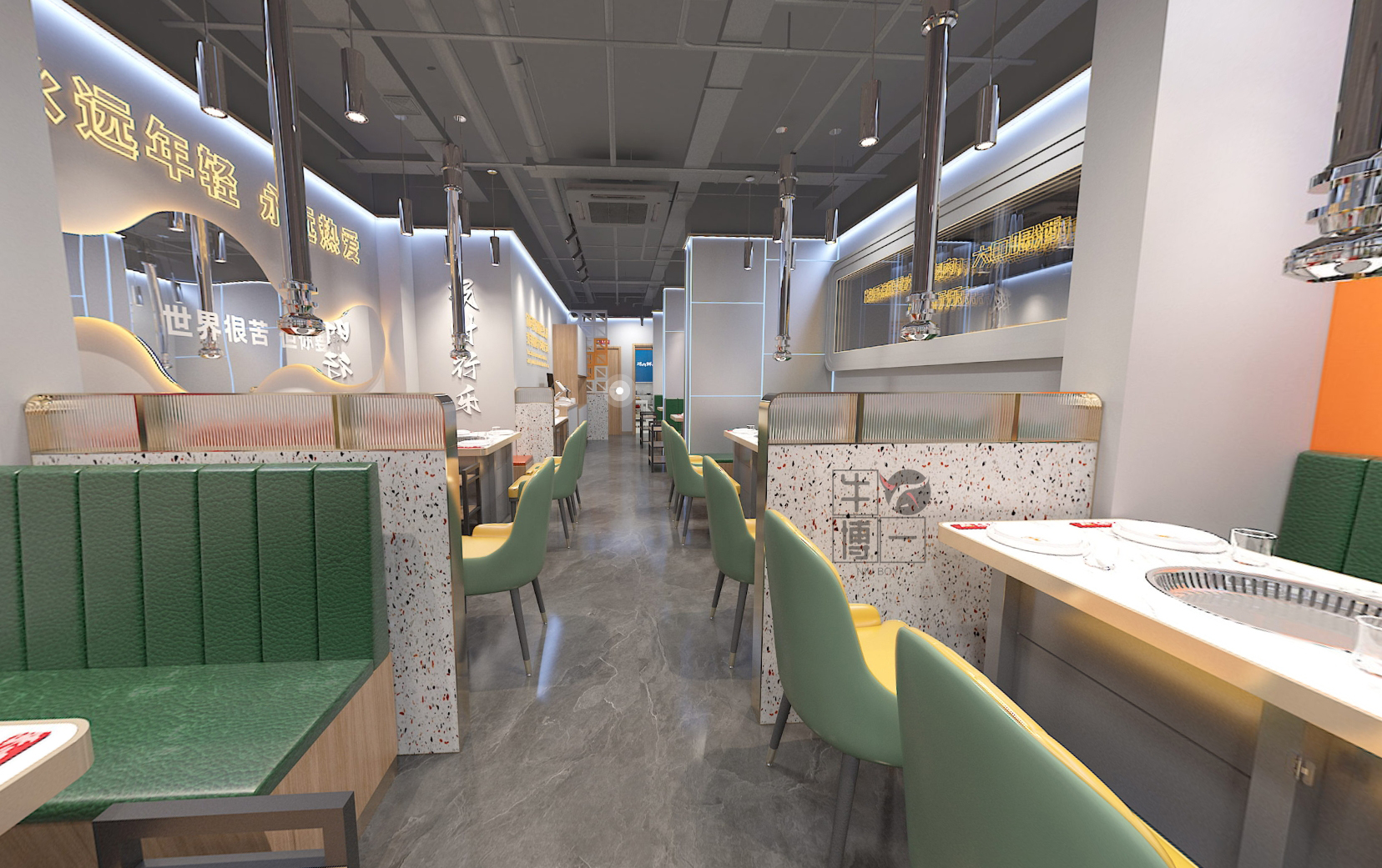 烤肉餐饮店空间设计-10