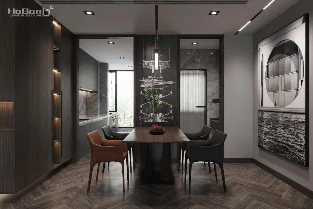 城南名著 127㎡现代黑白空间，藏家的精致生活-21