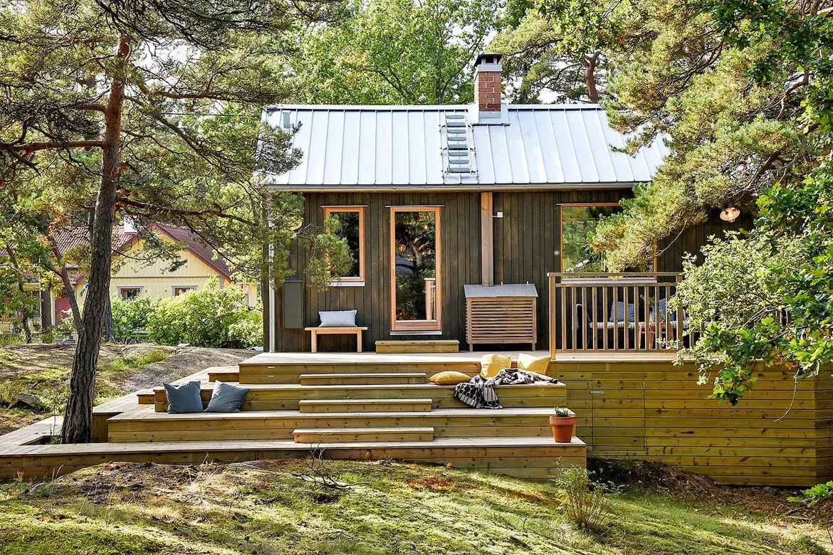 瑞典简约夏日小木屋设计-13