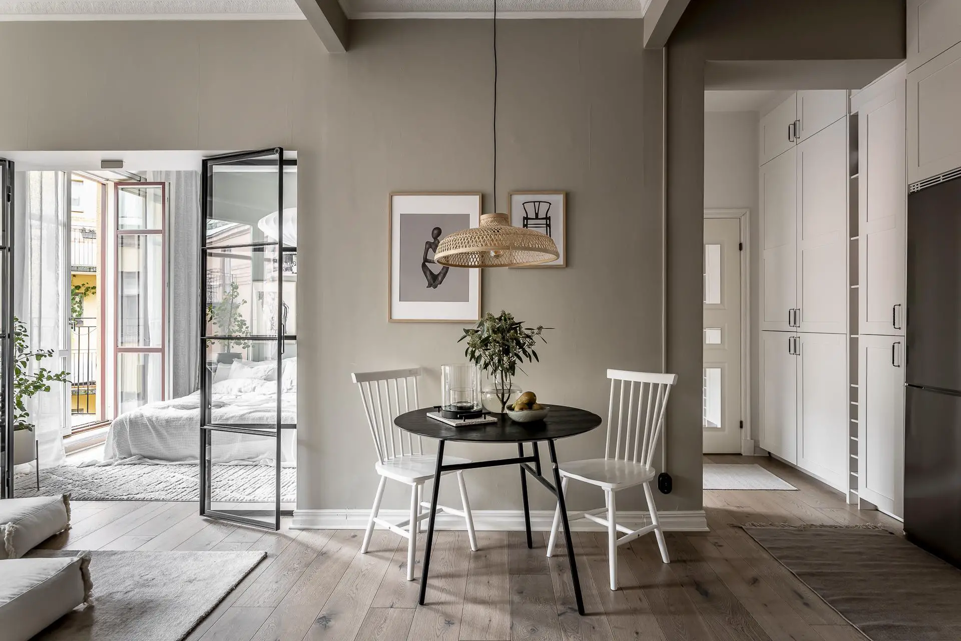 优雅温馨的 44m2 瑞典公寓设计-3