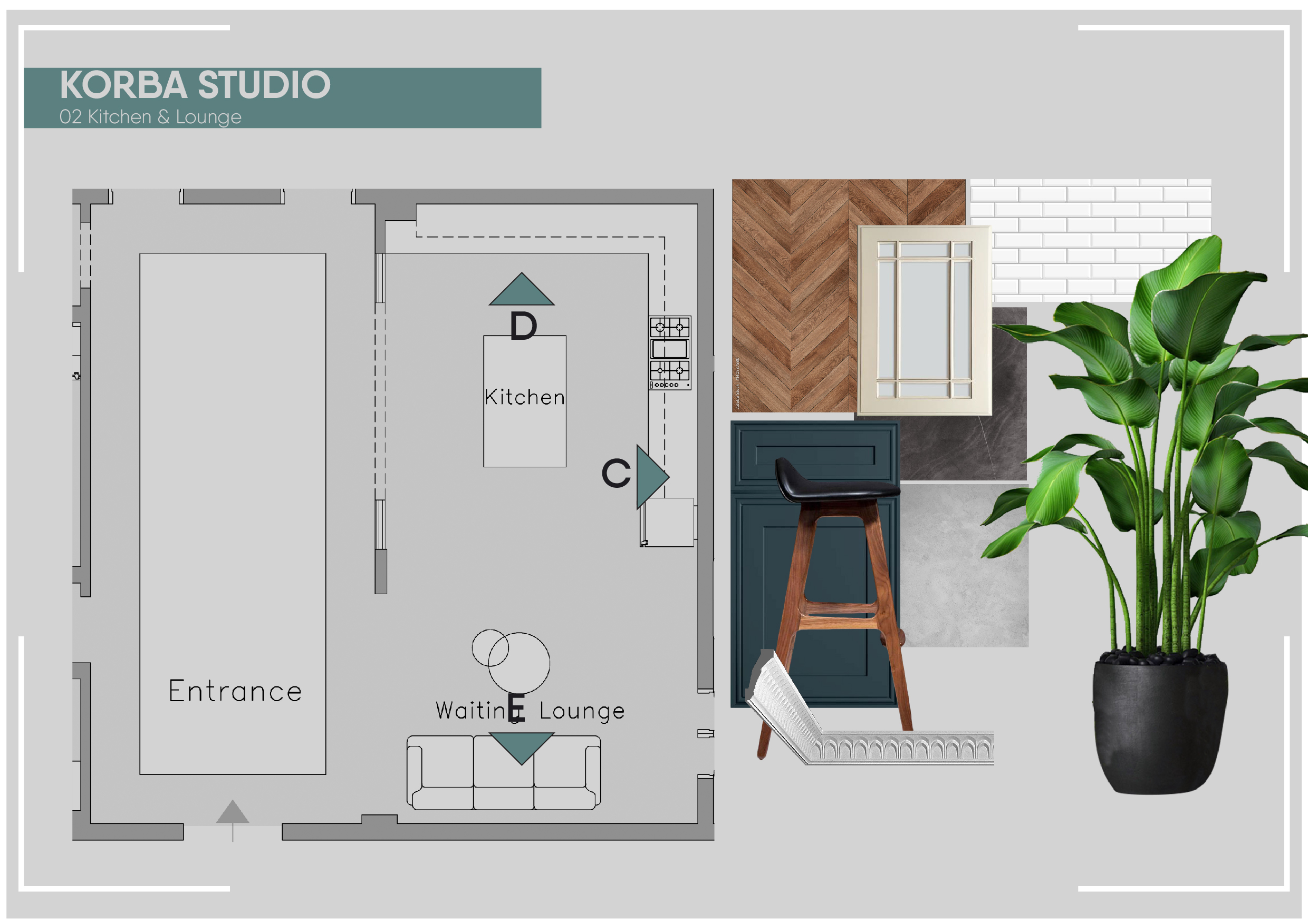 Photography Studio 2D Interior Design & Mood Board-22
