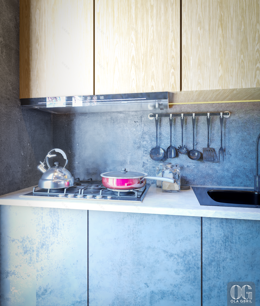 Modern Kitchen | Interior Design & 3D Visualization-7