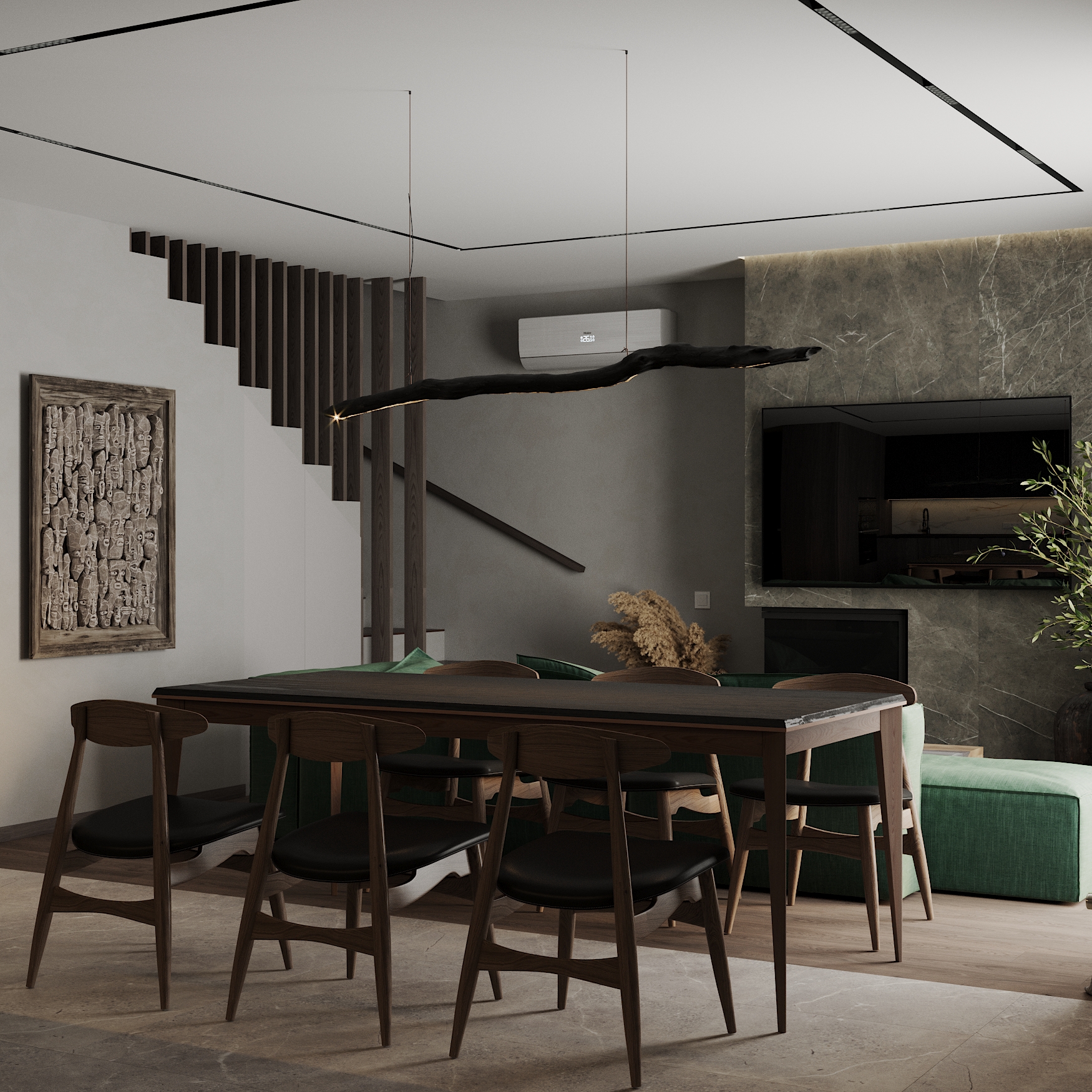 深绿色内饰丨UkraineTernopil丨JUST ART Design-3