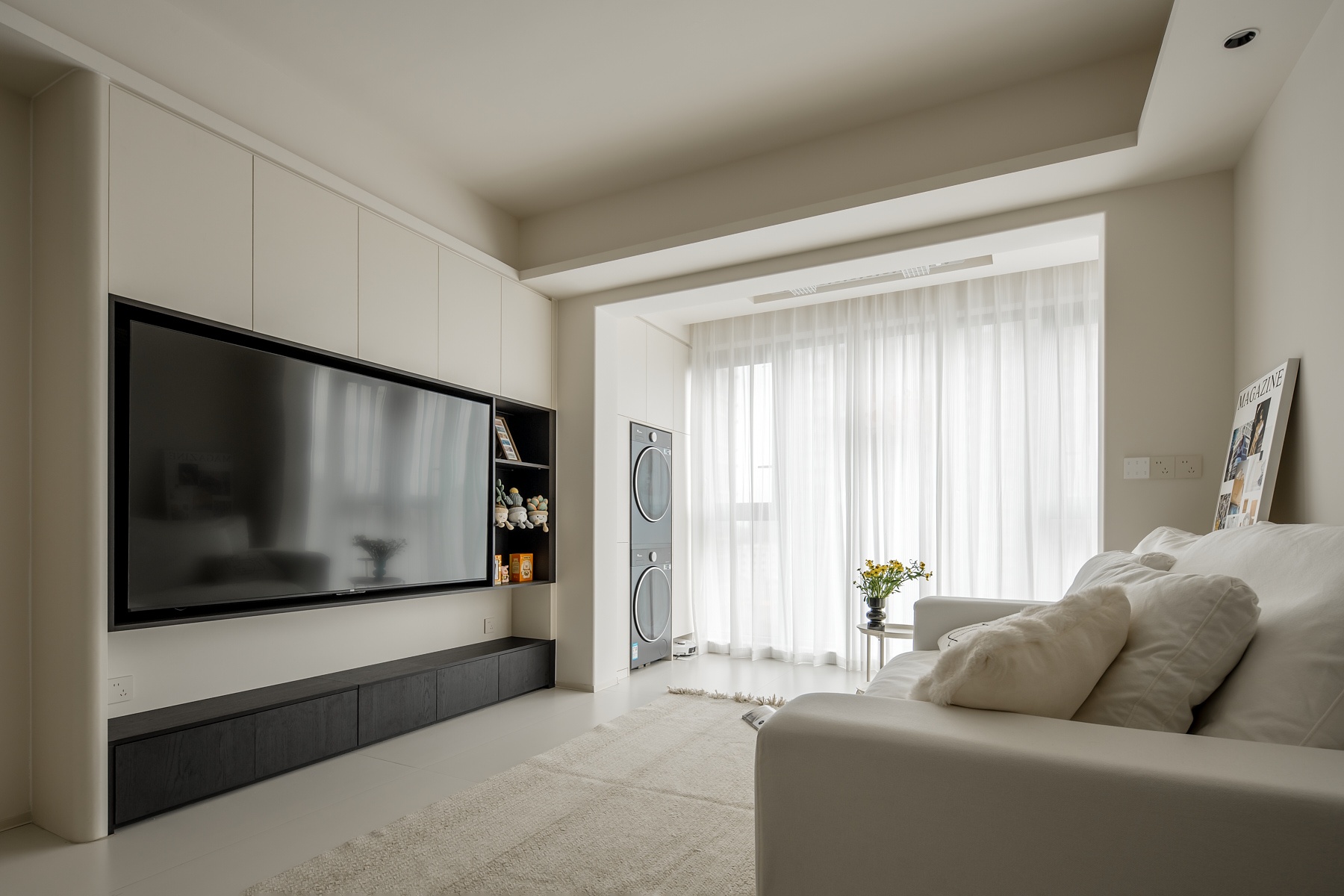 98㎡三房格局，动线重塑×收纳整合×简约奶油风-39