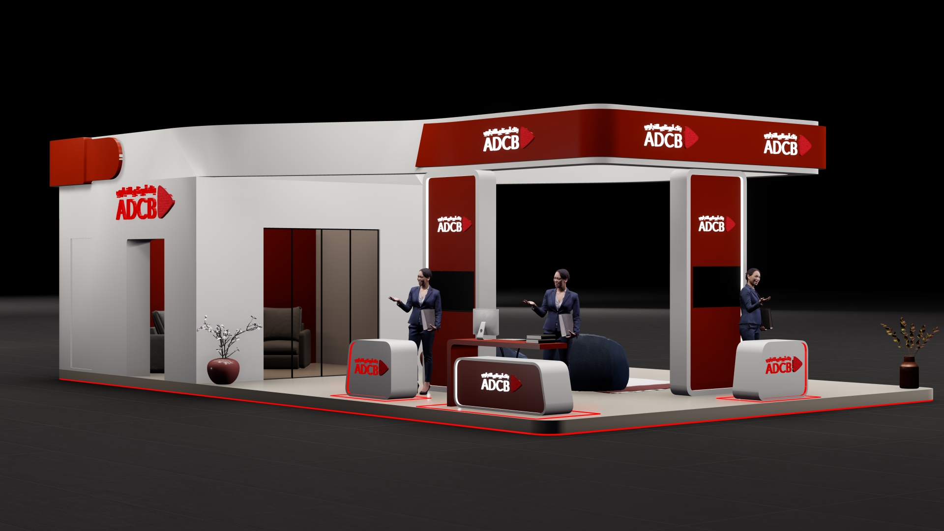 ADCB bank exhibition booth-1