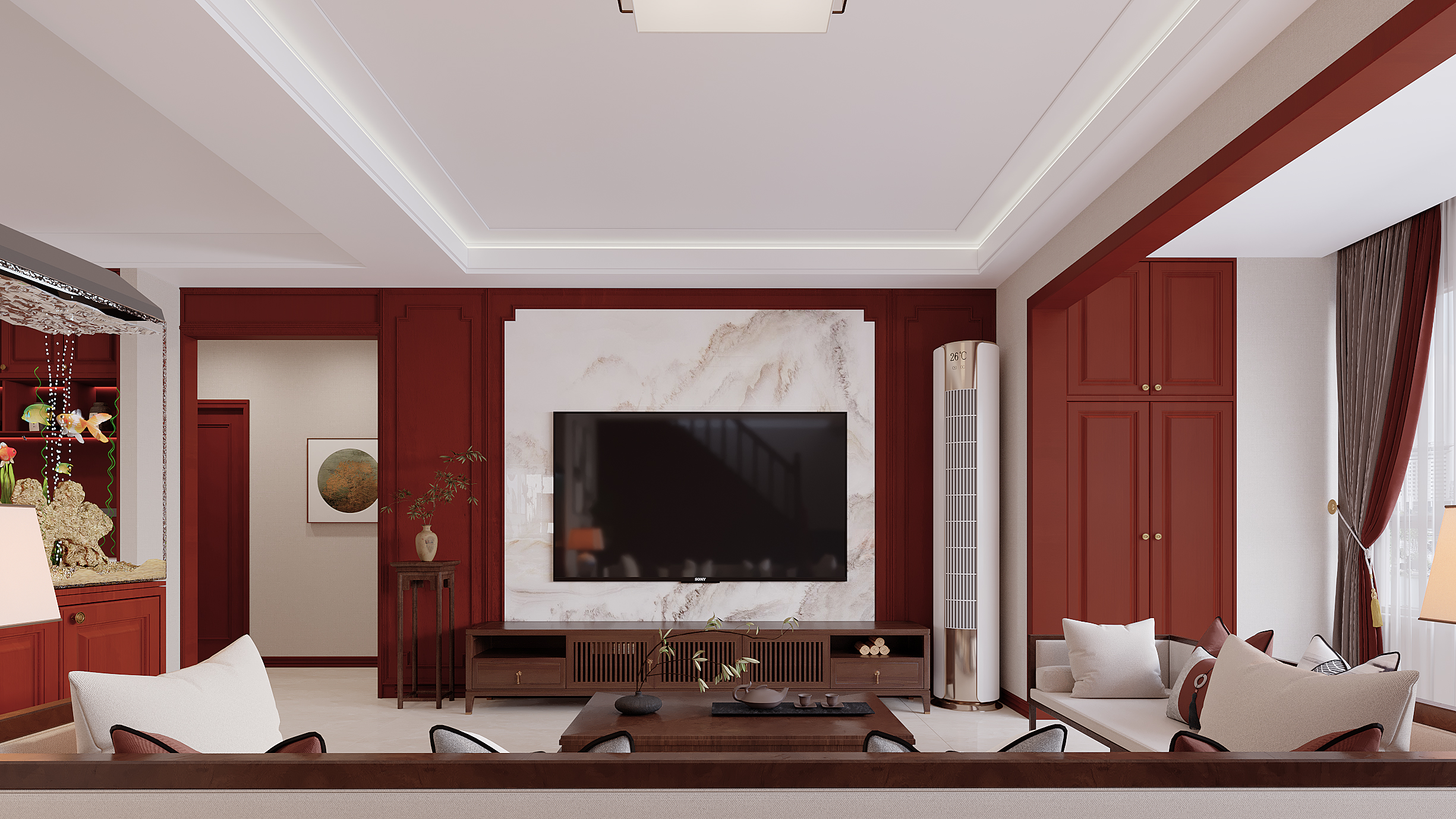 红木老中式家装设计-6