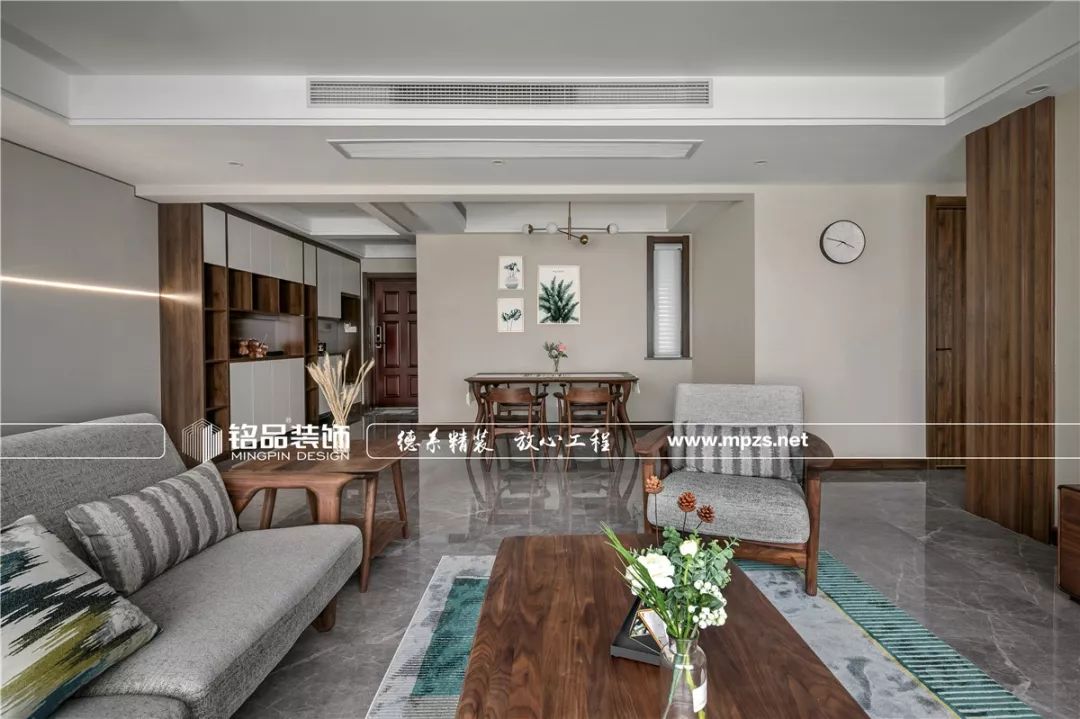 130㎡北欧原木风,都市绿意生活的哲学-25