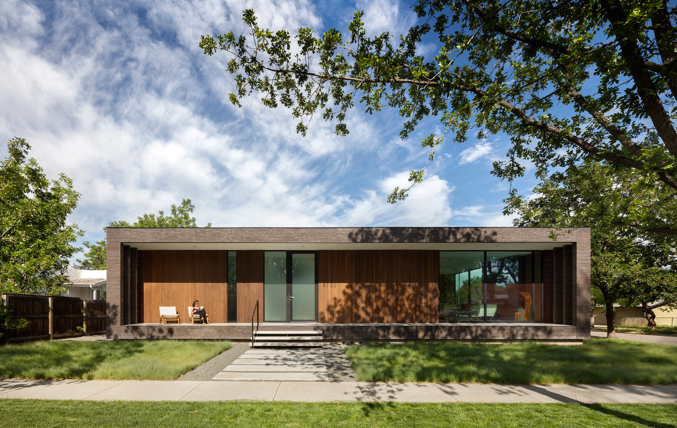 Studio B creates rectangular brick home for historic Denver neighbourhood-2