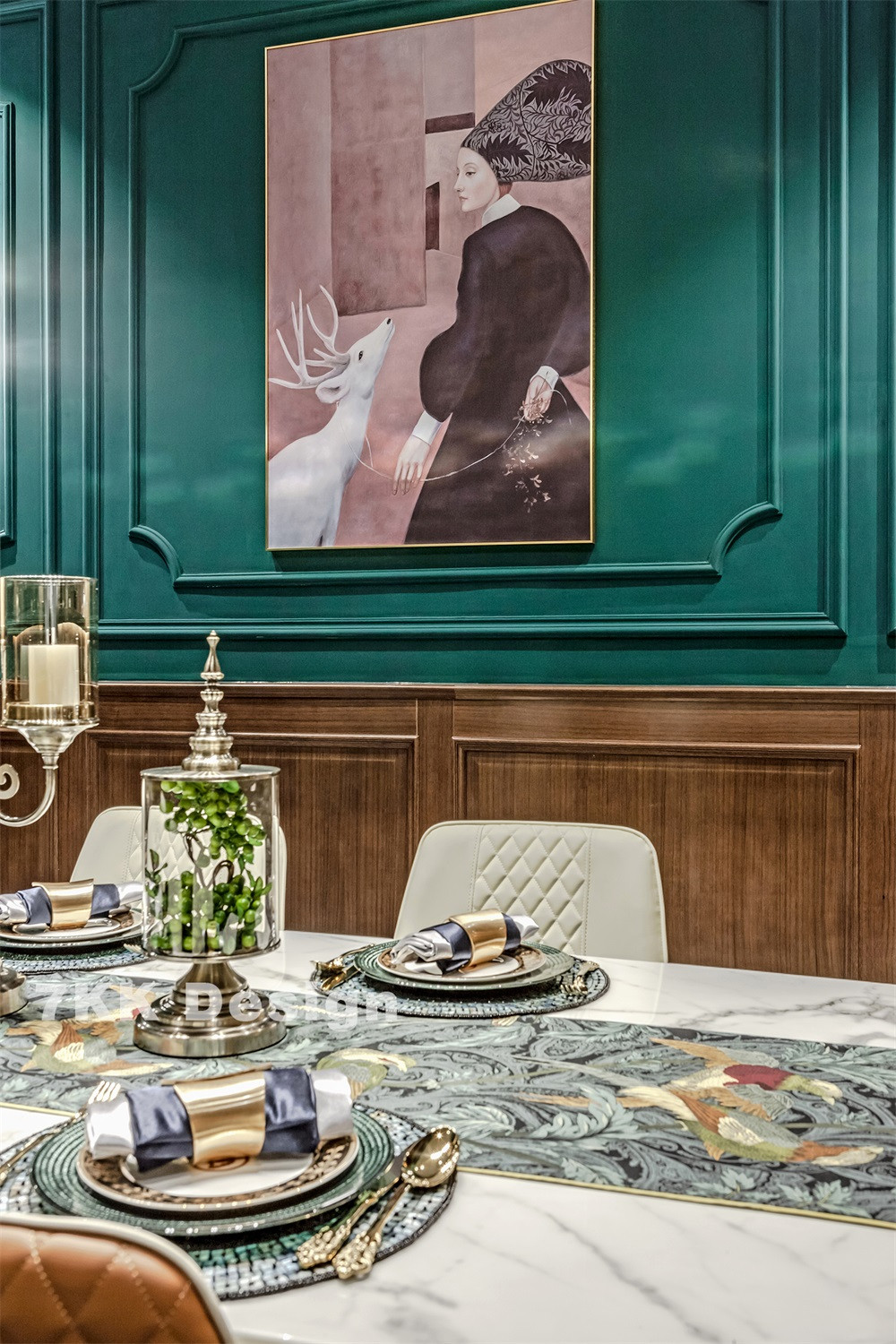 魔都老洋房艺术会所,复古与轻奢的完美融合-51