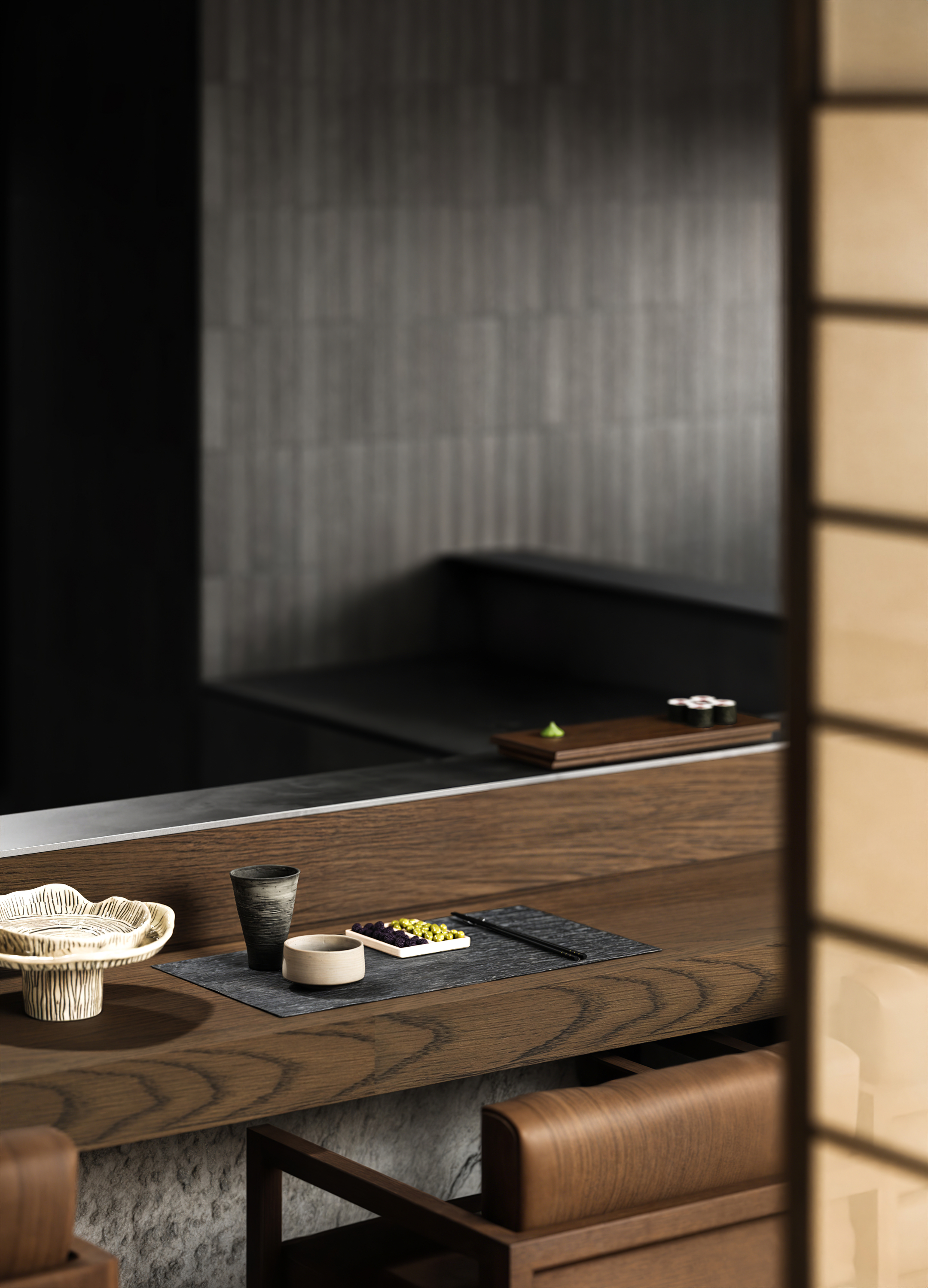 钢铁与桧木的对话空间设计-9