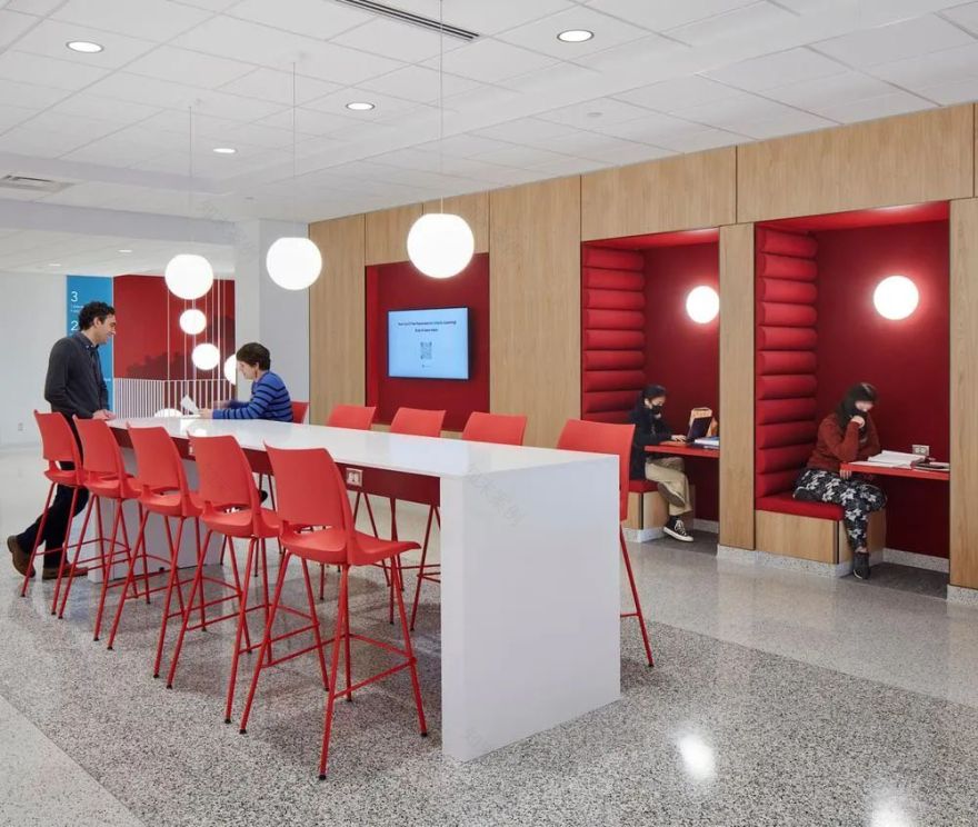 美国 Normandale 社区大学学生服务中心改造丨HGA 设计团队-16