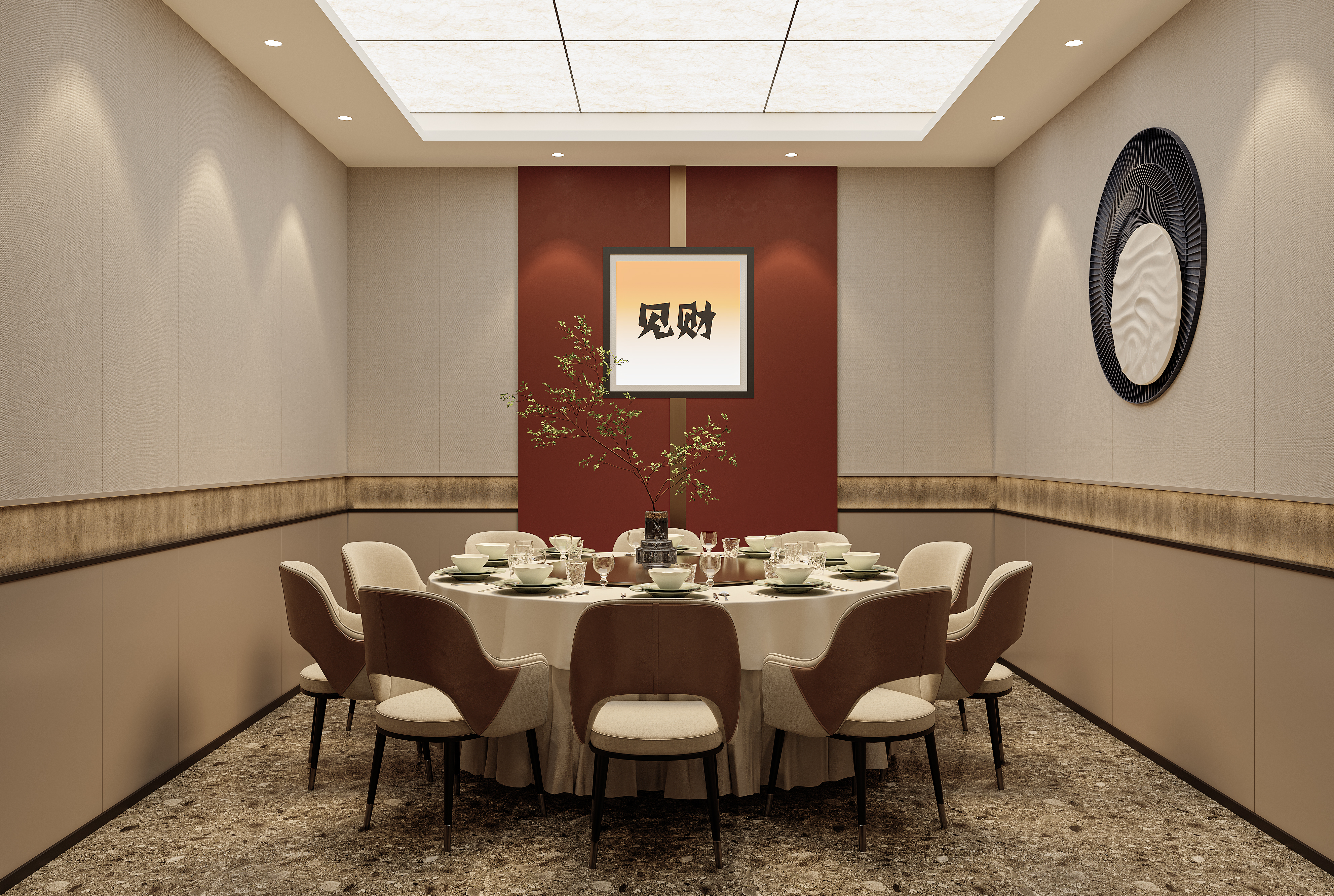 海鲜餐厅效果图-7