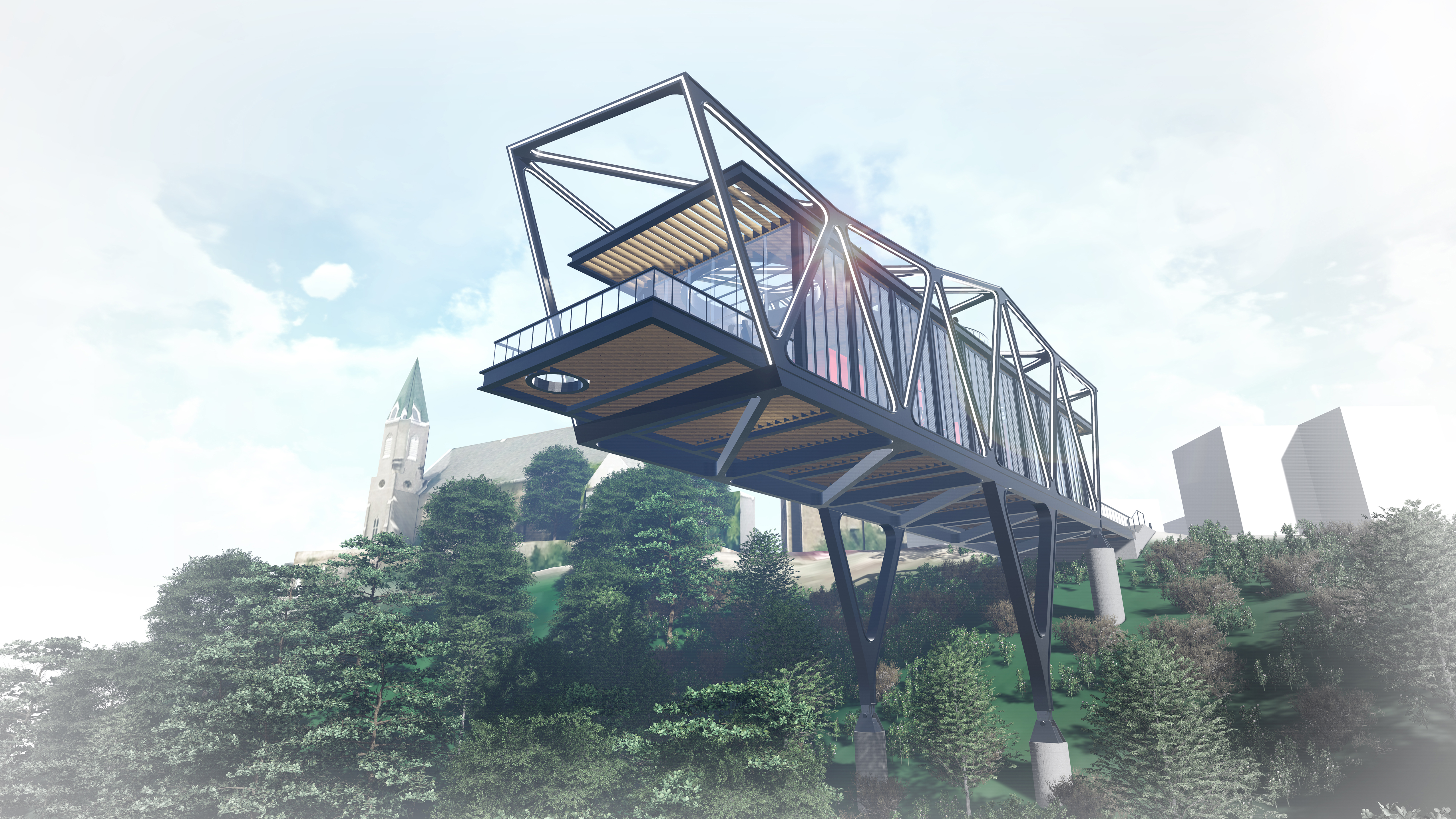 天空之桥 · Cincinnati 城市新地标丨美国辛辛那提丨elevar design group-9