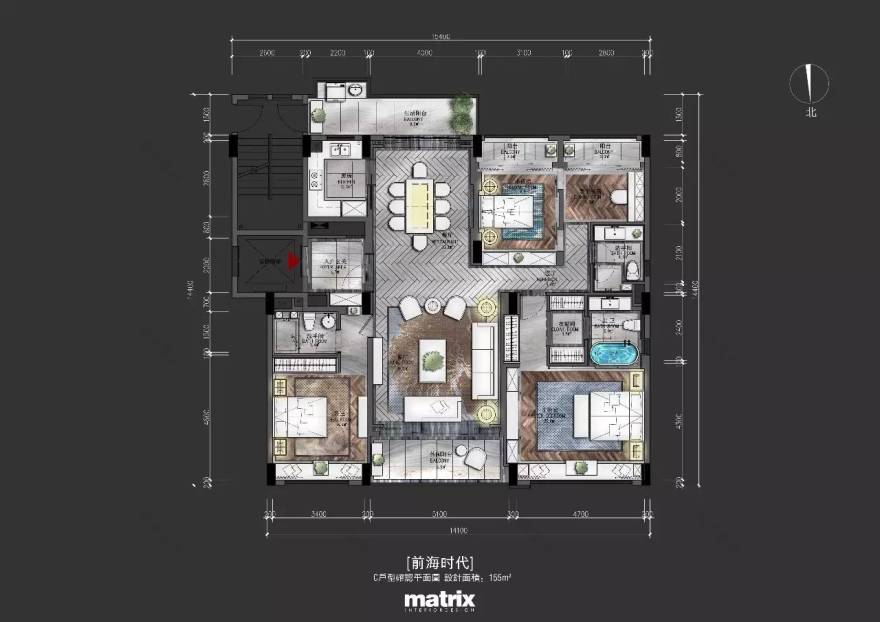 深圳戴勇室内设计师事务所丨EH DESIGN易和设计丨样板间丨180㎡内新中式案例集锦-130