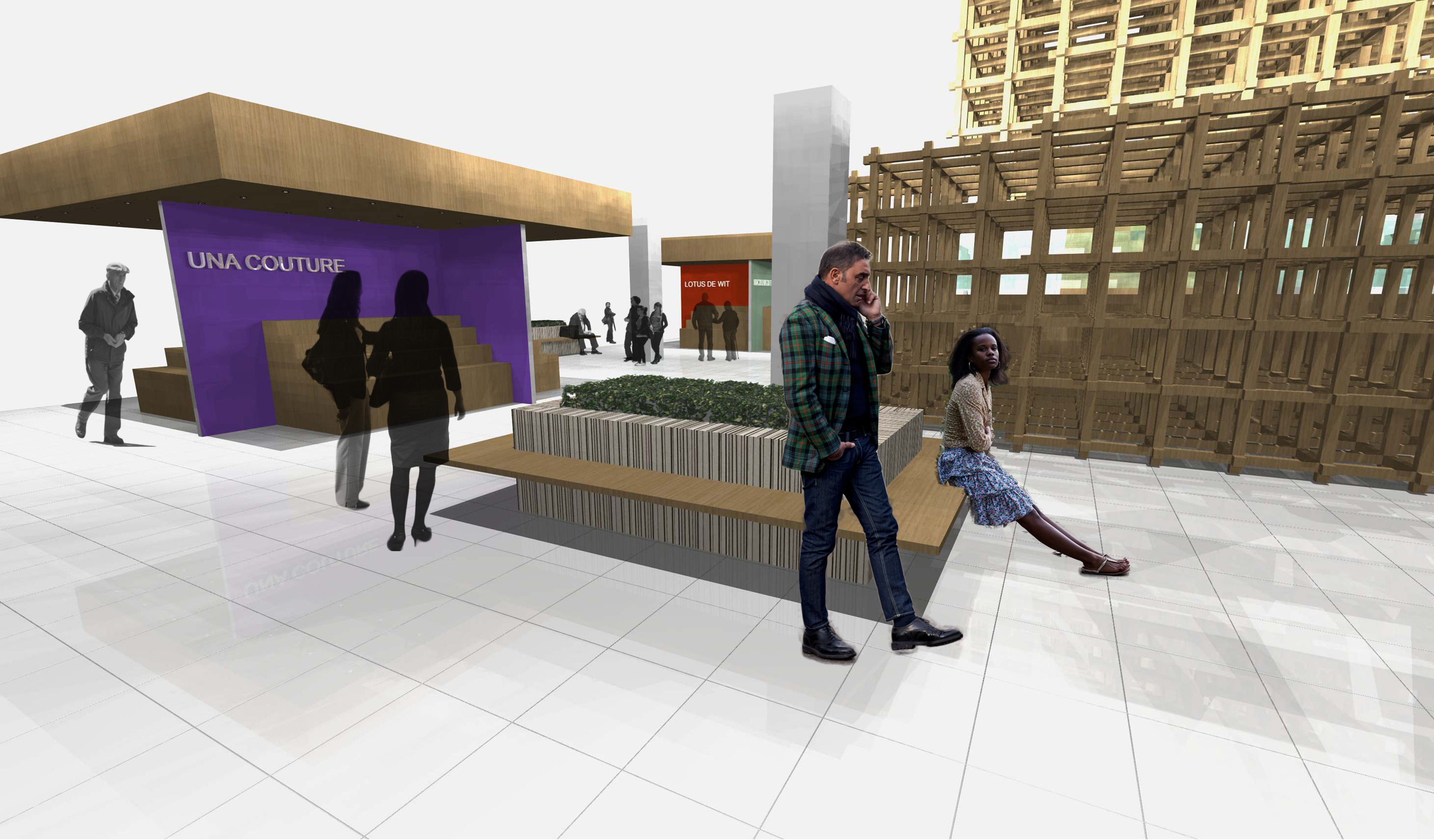 活力市中心室内市场与全球咖啡厅概念设计-17