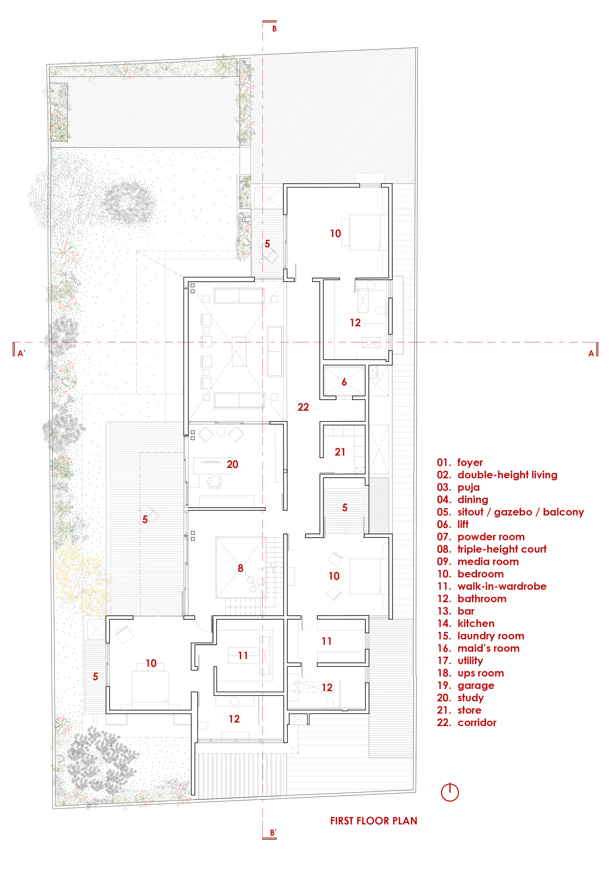 华盖之屋丨印度班加罗尔丨STUDIO MOTLEY-21