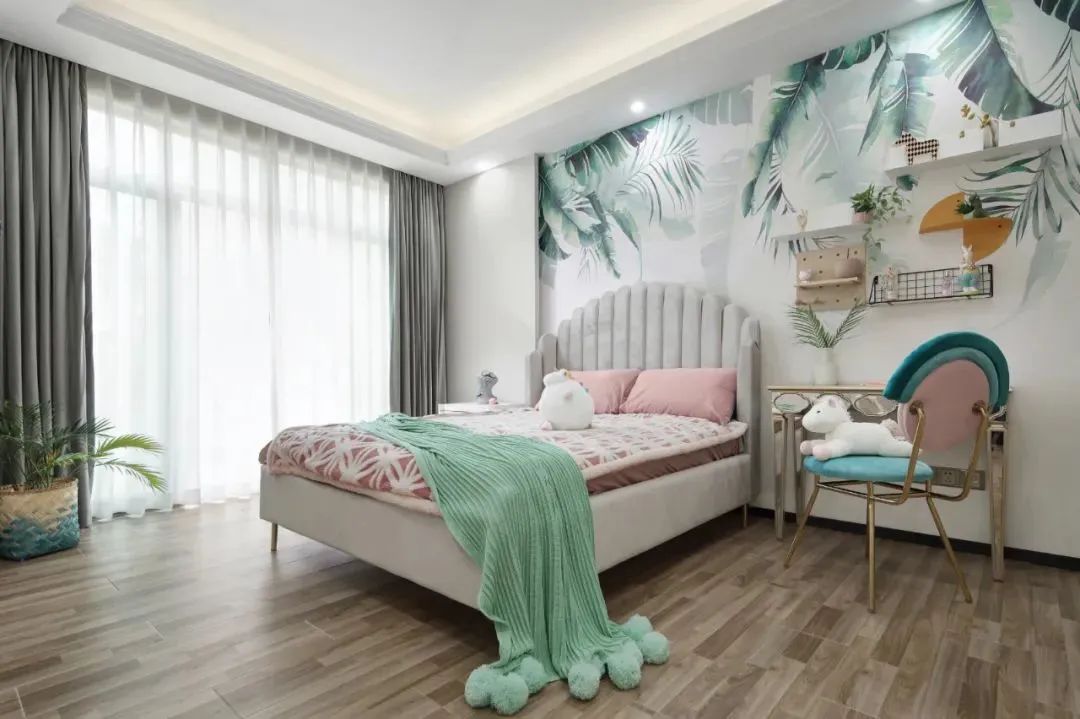 卧室背景墙设计丨中国唐山丨业之峰-17
