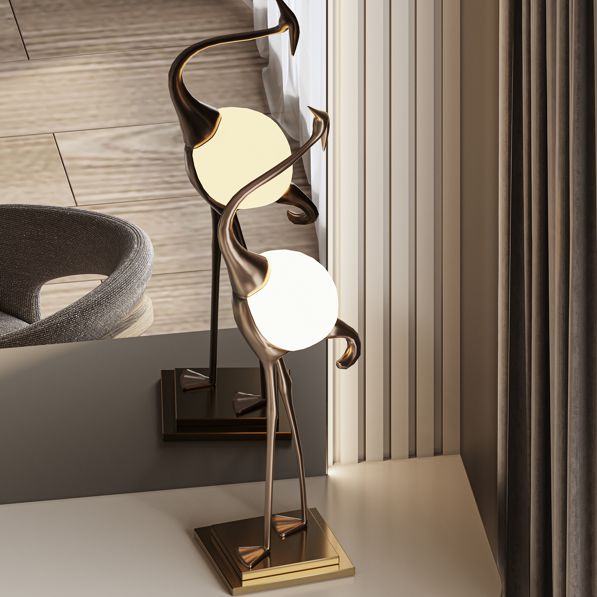 极简主义主卧设计丨ASER WALEED-5