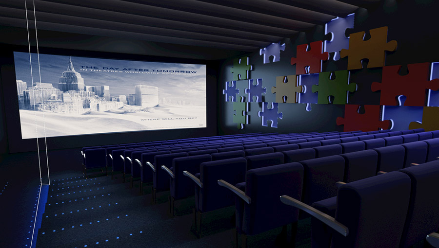 电影院室内设计案例效果图-11