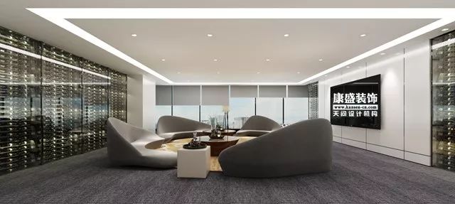 康盛装饰┃1500㎡极简办公空间本•色，打造科技与艺术的人文价值-98