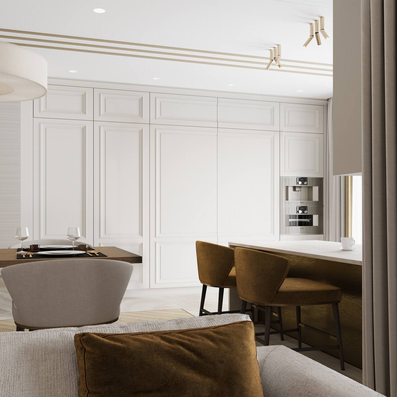 金色和白色搭配出高级感 | DE＆DE-9