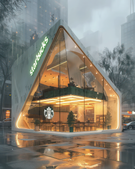 starbucks coffee shop branches design l Ai