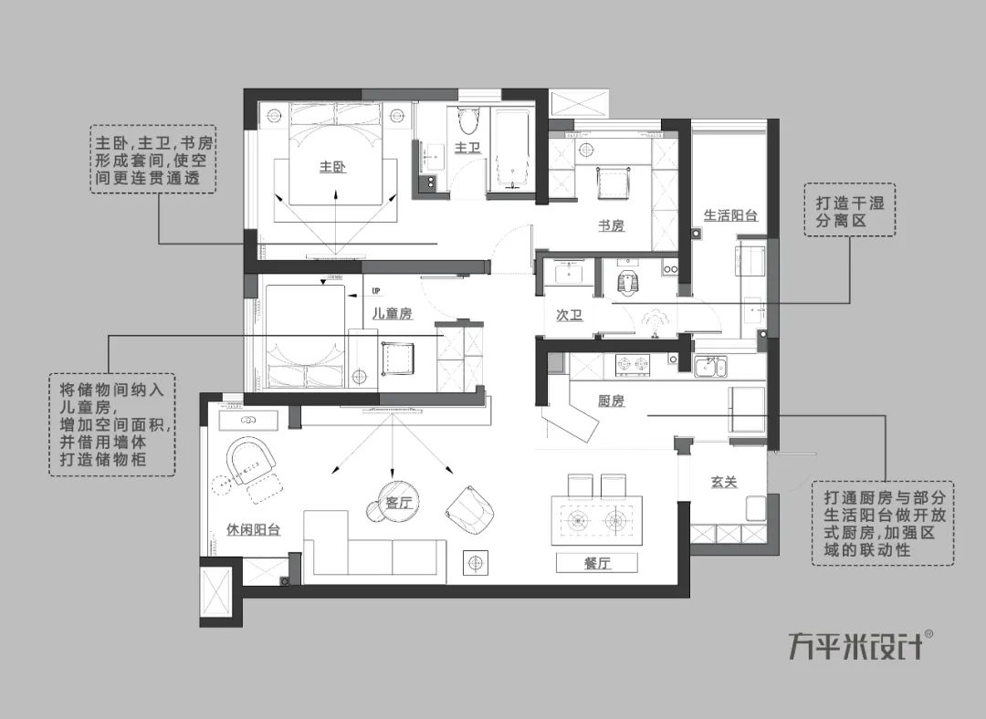 现代长沙住宅,方平米设计诠释舒适生活美学-22