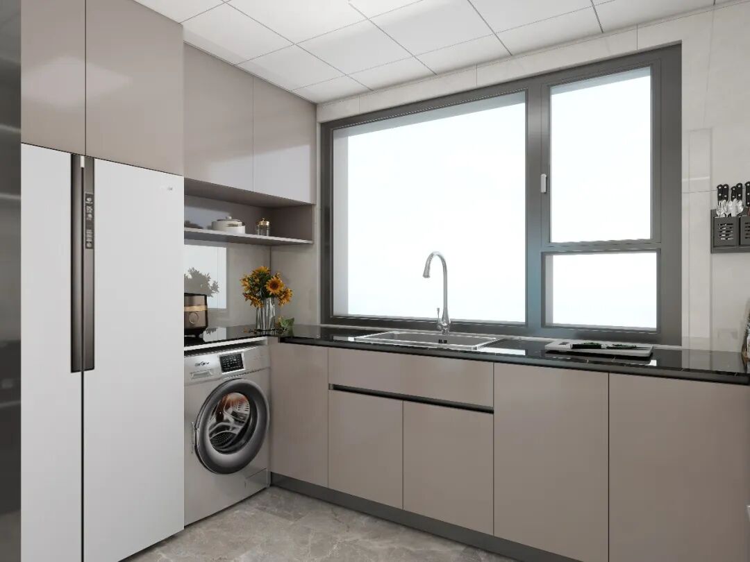 150平三居室现代简约北漂一家晒装修效果图大家都说阳台门洞绝美-10