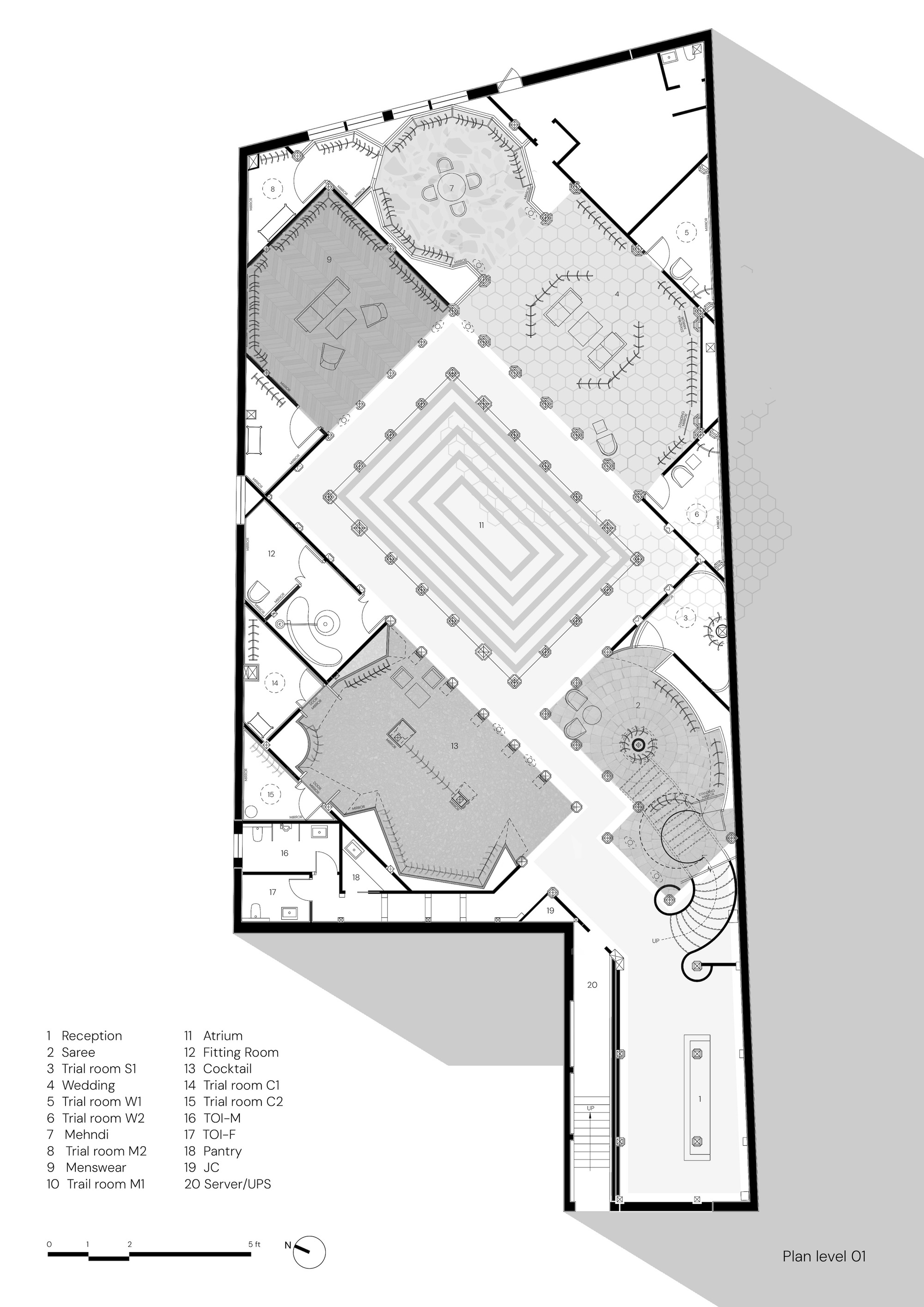 Seema Gujral 旗舰店丨印度新德里丨RENESA 建筑设计室内工作室-21