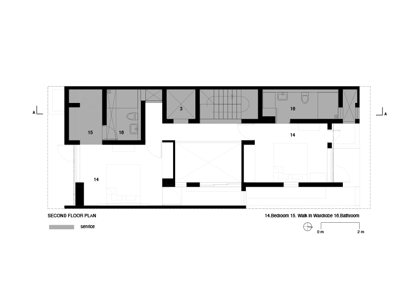 印度 Chennai 的 Wall to Wall House | 紧凑型别墅设计-32