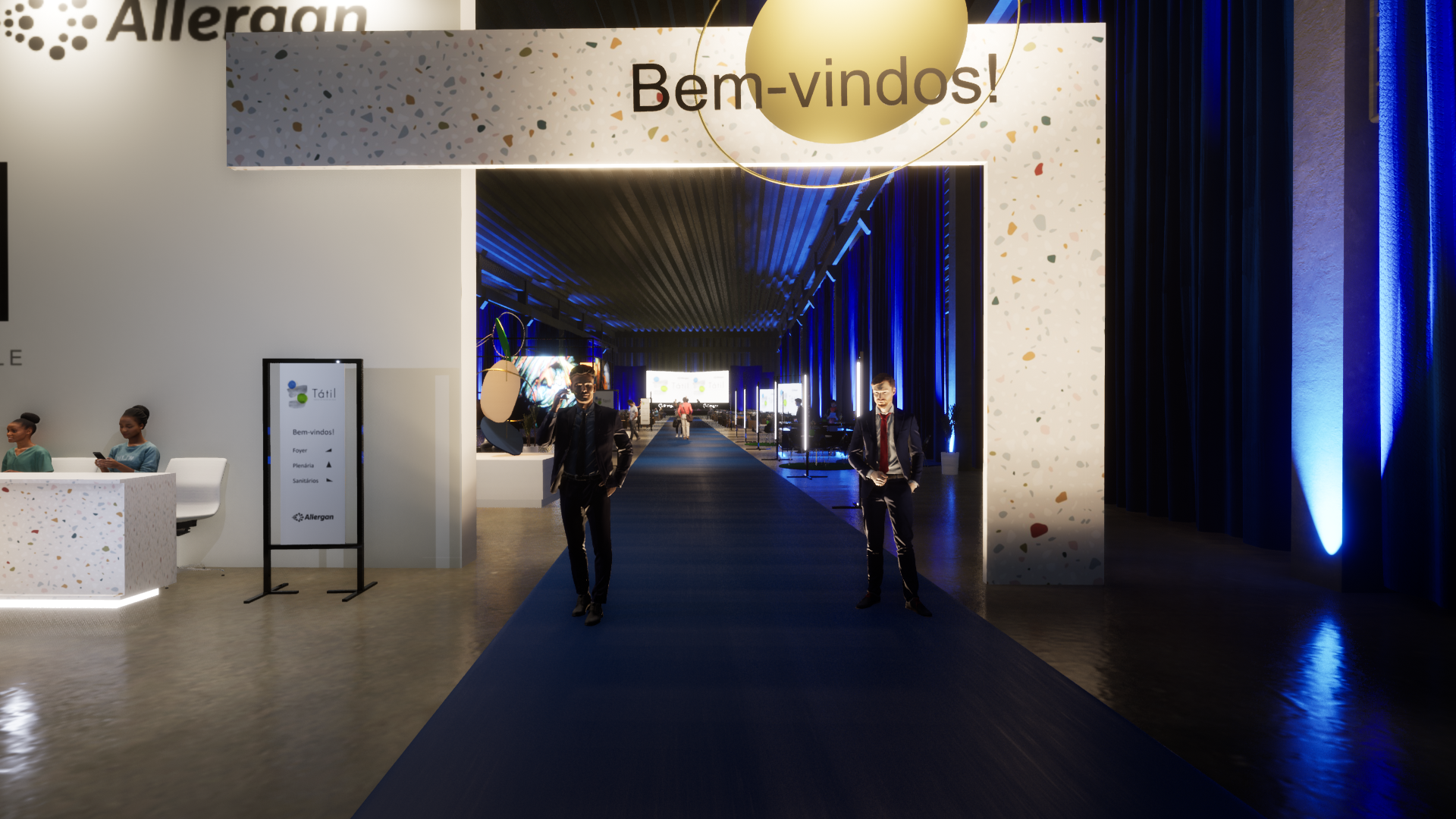 Cenografia Allergan Tátil lançamento-2