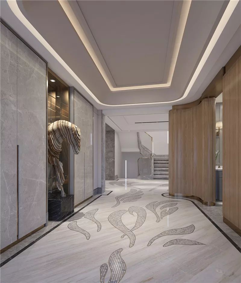 中海铂宫私宅别墅——现代简约与蒙德里安的完美融合-11