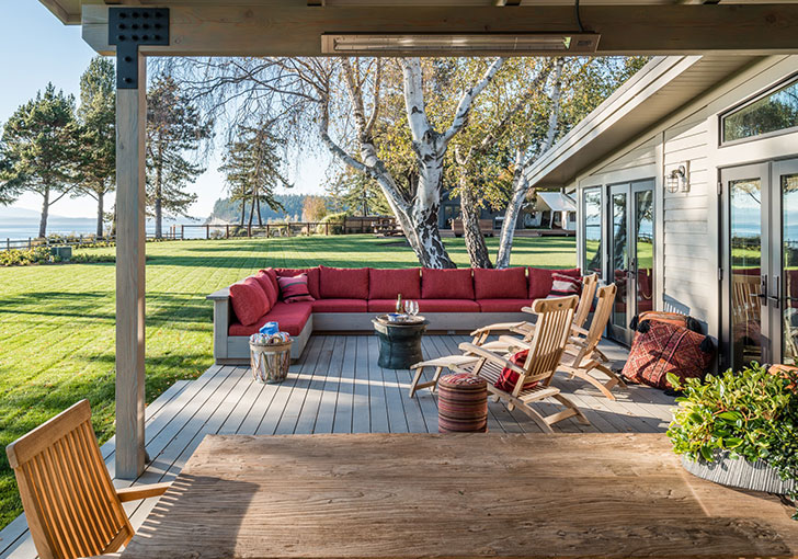 华盛顿州惠德比岛的海景度假小屋-1