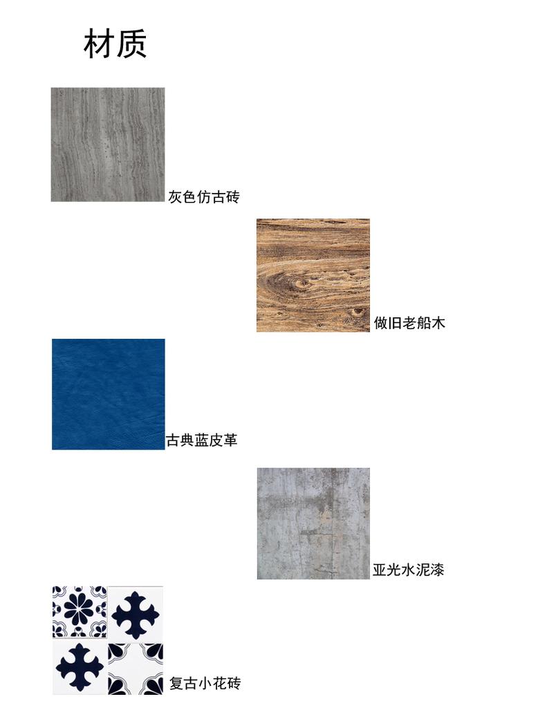 复古工业风 SOHO 设计，老船木酒柜与蓝白花砖碰撞火花-14