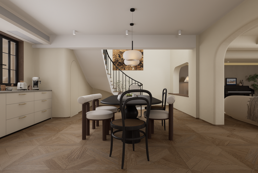 东莞万科城市高尔夫花园轻法 · 中古风设计丨中国东莞丨DP 设计-19