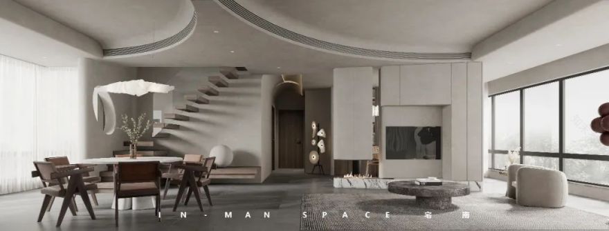 宅男空间设计 | 紫金学府,温馨现代的线性美-11