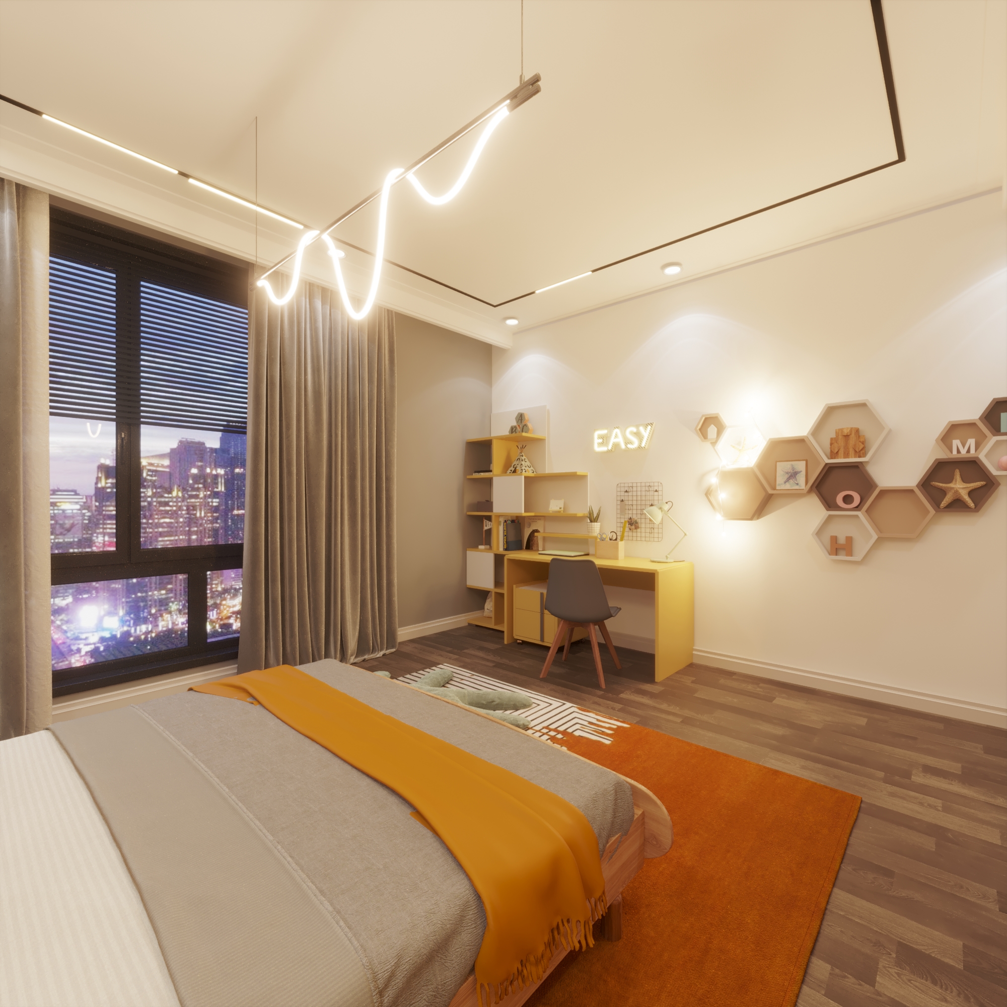 Girl Bed Room Modern-4