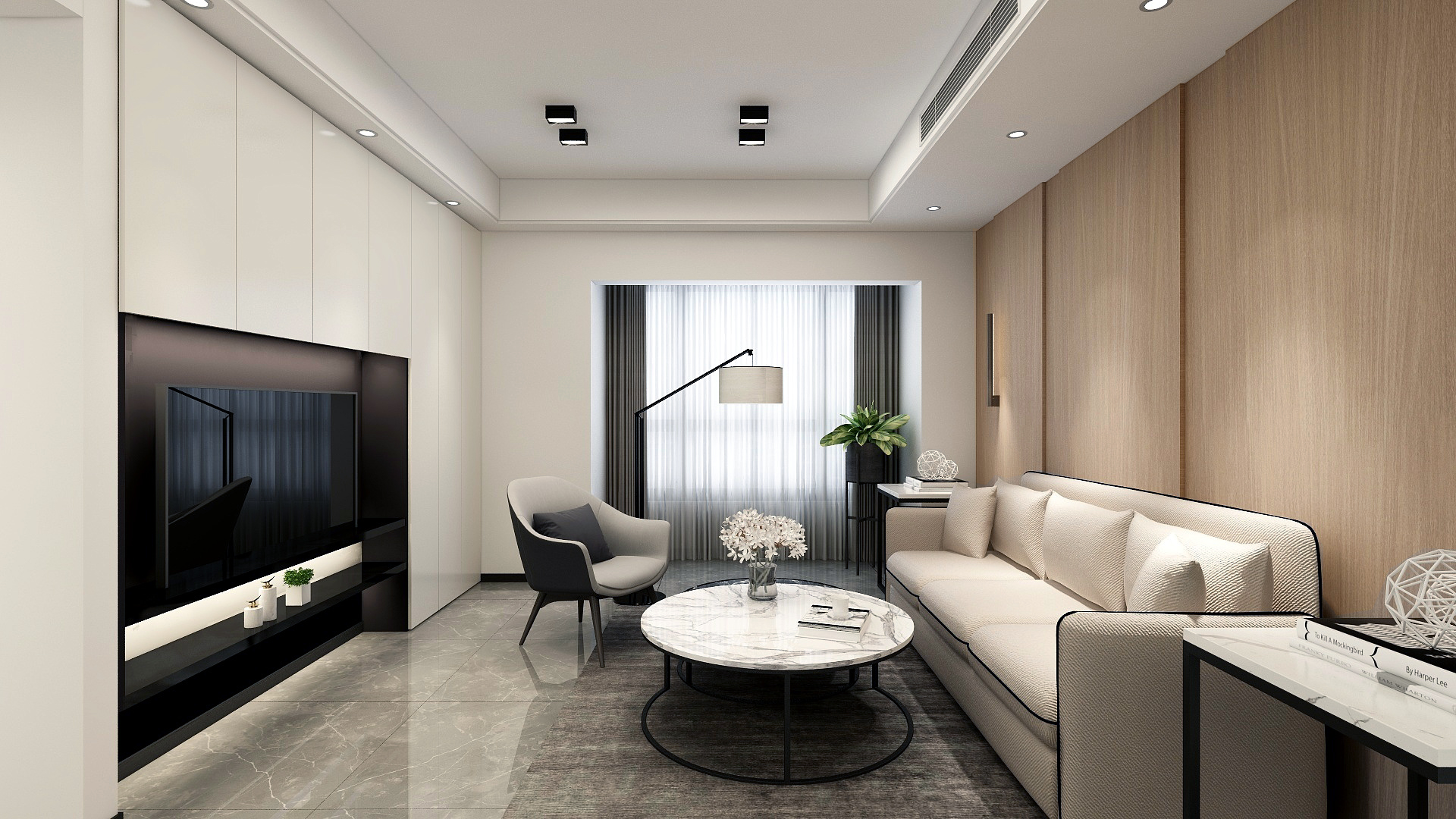 重庆新天泽国际广场王老师私宅现代简约设计-2