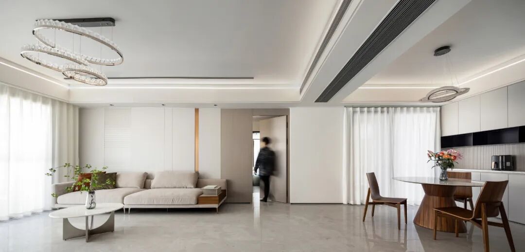 150㎡意式极简风大平层，简简单单的婚房，却越住越爱！-15