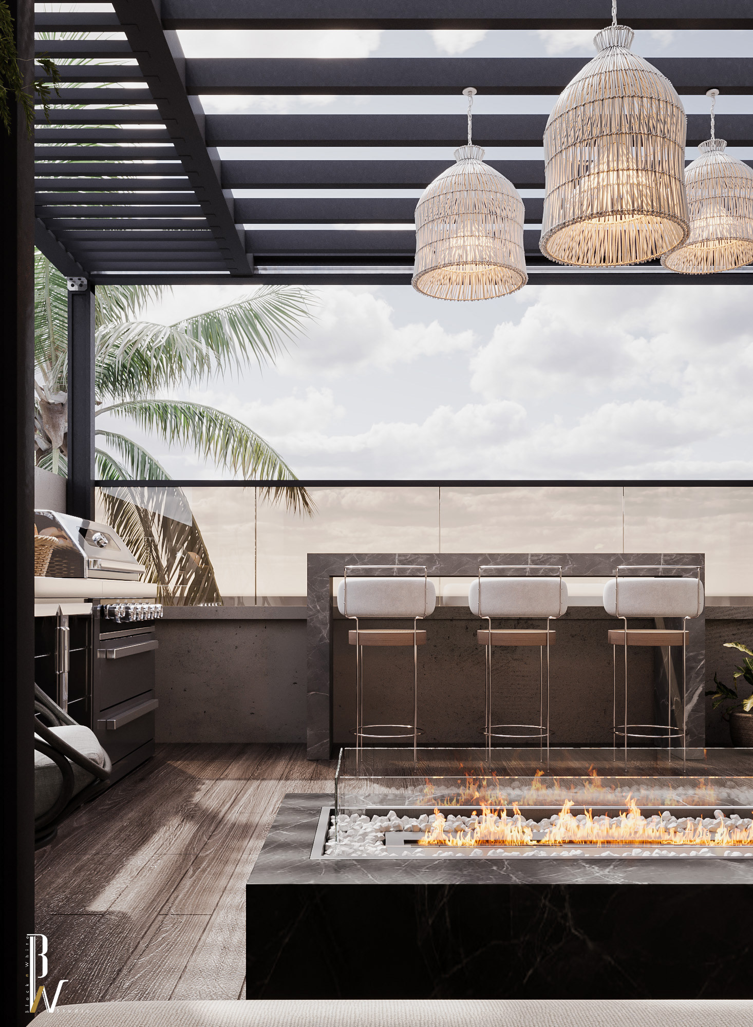 露台；平台丨Black N White-2