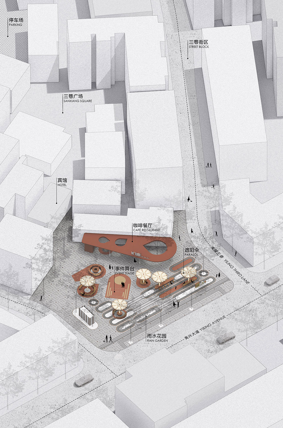 兴安广场丨中国宜昌丨HID翰地景观-197