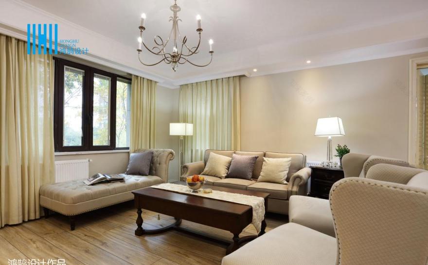 鸿鹄设计丨平层美式混搭 | 飞行员家庭的轻松自然生活-7