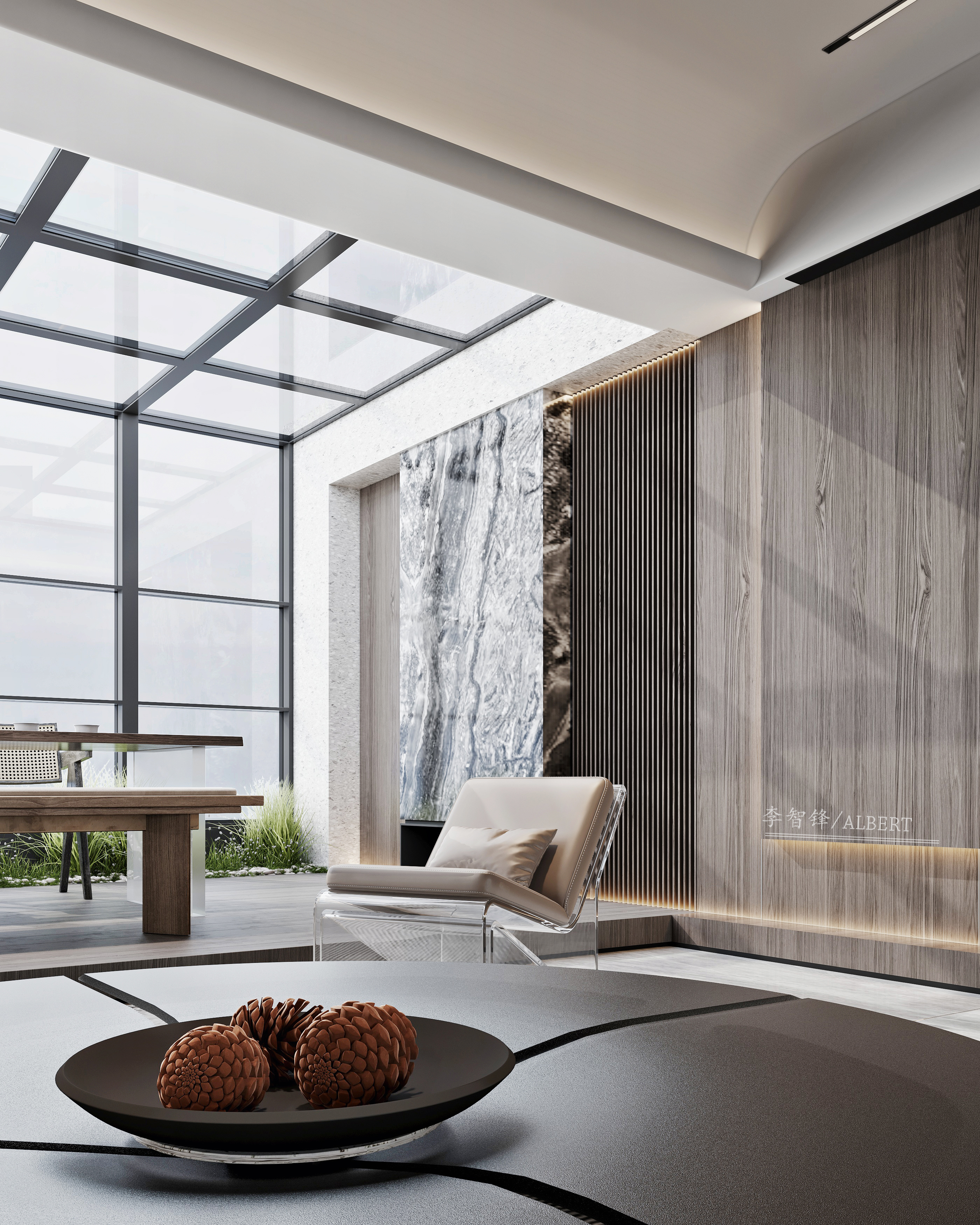 简约暗色调空间设计-5