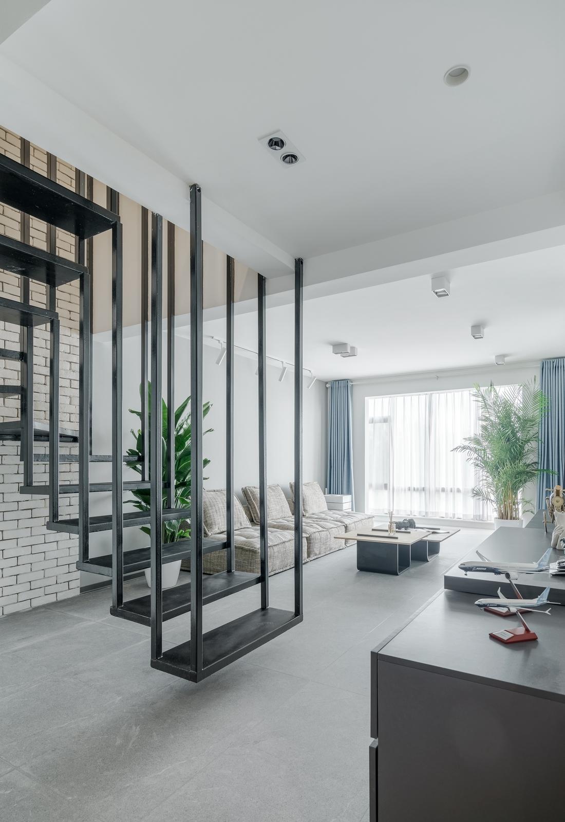 现代工业风全屋收纳设计-19